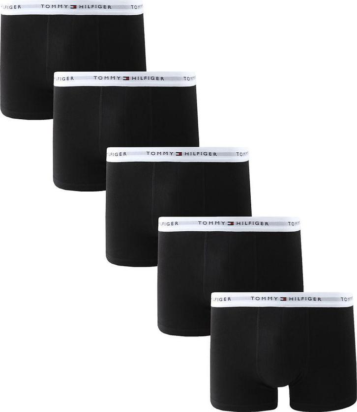 Tommy Hilfiger Boxer Trunk 5-Pack Zwart maat S Heren, Kleding | Heren, Ondergoed, Zwart, Boxer, Verzenden