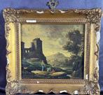 Scuola italiana (XIX-XX) - Paesaggio di campagna con, Antiek en Kunst
