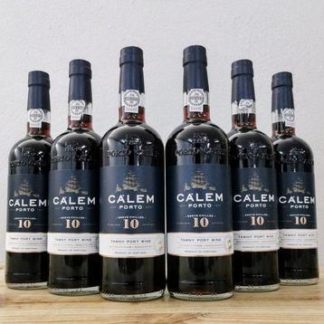 Calem - 10 years old Tawny - Porto - 6 Flessen (0.75 liter), Verzamelen, Wijnen, Nieuw