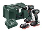 Veiling - Metabo - BSLTBL+SSD - accu combo-pack schroefboorm, Doe-het-zelf en Bouw, Gereedschap | Boormachines, Nieuw