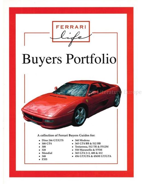 FERRARI LIFE, BUYERS PORTFOLIO, Livres, Autos | Livres