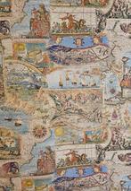 Oude kaartstof The Kingdoms of Hispania - 300x280cm -, Antiek en Kunst