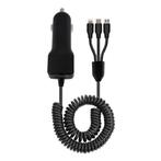 3 in 1 USB Autolader/Carcharger voor iPhone Lightning /, Verzenden, Nieuw