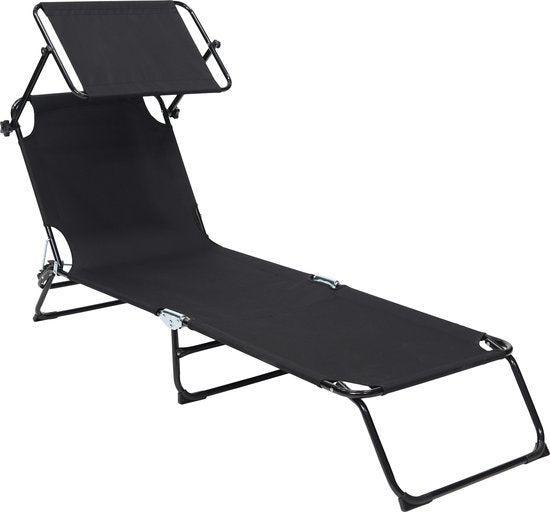 2dekans | Infinity Goods Ligbed – Inklapbaar & Met, Tuin en Terras, Tuinsets en Loungesets, Ophalen of Verzenden