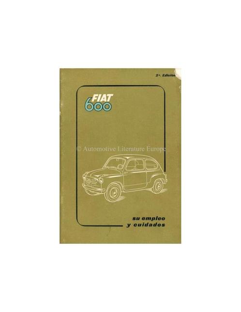 1955 FIAT 600 INSTRUCTIEBOEKJE SPAANS, Autos : Divers, Modes d'emploi & Notices d'utilisation