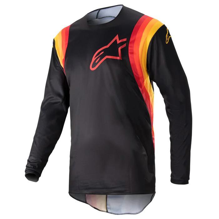 Alpinestars 2023 Fluid Corsa volwassen cross shirt Zwart, Motoren, Kleding | Motorkleding, Verzenden