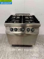 RVS Zanussi 4 Pits Fornuis met oven GAS Horeca, Ophalen of Verzenden, Nieuw in verpakking