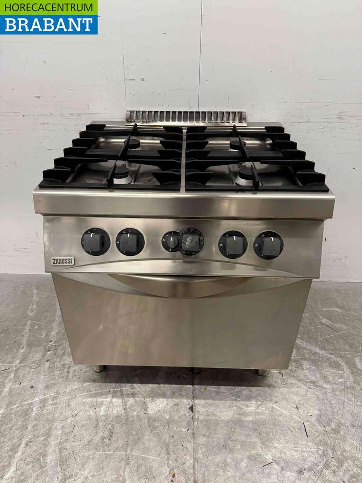 RVS Zanussi 4 Pits Fornuis met oven GAS Horeca, Zakelijke goederen, Horeca | Keukenapparatuur, Ophalen of Verzenden