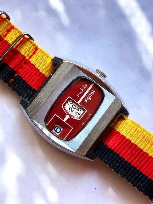 RUHLA DIGITAL - JUMP HOUR - Sans Prix de Réserve - Homme -, Handtassen en Accessoires, Horloges | Heren