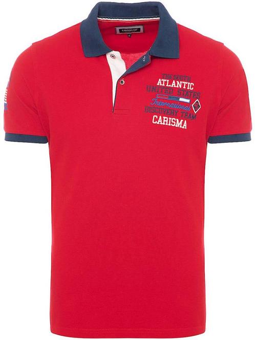 Poloshirt Heren United States Atlantic Rood Carisma 4664, Kleding | Heren, T-shirts, Verzenden