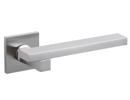 Olivari deurklink Space Q op rozet chroom mat, Doe-het-zelf en Bouw, Hang- en Sluitwerk, Klink of Kruk, Nieuw, Overige materialen