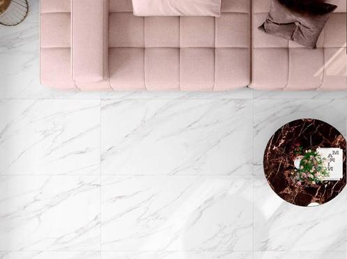 Pompei marble Wit mat 60x120 vloertegel en wandtegel, Bricolage & Construction, Dalles & Carrelages, Enlèvement ou Envoi