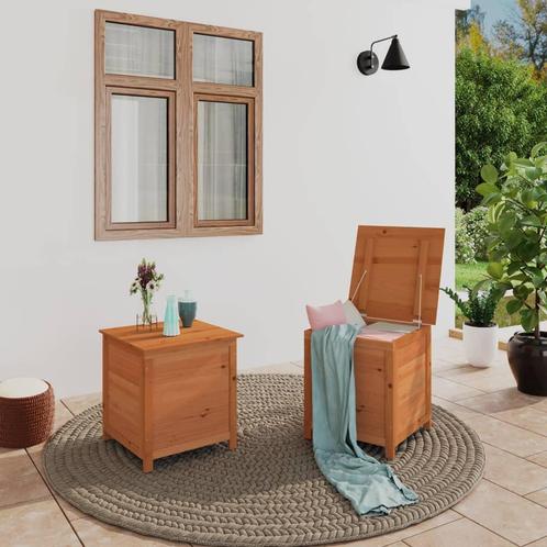 vidaXL Kussenbox 50x50x56 cm massief vurenhout bruin, Tuin en Terras, Bergingen en Tuinkasten, Nieuw, Verzenden