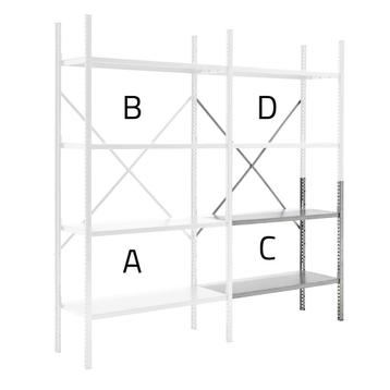 Modulaire legbordstelling module C, Ophalen of Verzenden