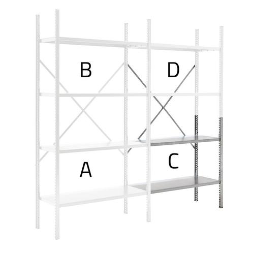 Modulaire legbordstelling module C, Zakelijke goederen, Kantoor en Winkelinrichting | Magazijn, Stelling en Opslag, Ophalen of Verzenden