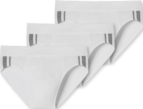 Schiesser 3-pack heren Rio slip 95/5 - Stripe - L - Wit, Kleding | Heren, Overige Herenkleding, Nieuw, Verzenden