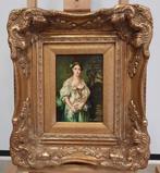 R. De Greef (XX) - Meisje met bloemen uit de gebroken kruik