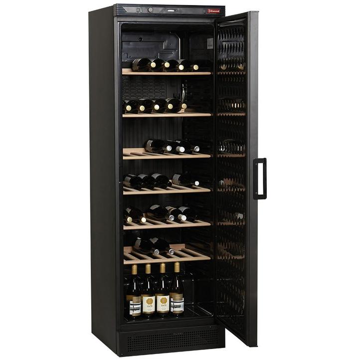 Wijnkast, geventileerd, 380 liters, ZWART, Zakelijke goederen, Horeca | Keukenapparatuur, Koelen en Vriezen, Verzenden