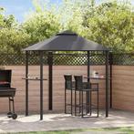 vidaXL Barbecue paviljoen 240x150x255 cm staal antraciet, Tuin en Terras, Verzenden, Nieuw
