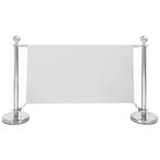 Banner-/Afzetpalen | Verchroomd | Doekbreedte 131cm |, Verzenden, Nieuw in verpakking