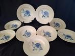 Digoin et Sarreguemines - Assiette à dîner (9) - Porcelaine, Antiek en Kunst