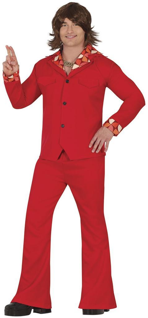 Disco Pak Rood Heren, Kleding | Heren, Carnavalskleding en Feestkleding, Nieuw, Verzenden