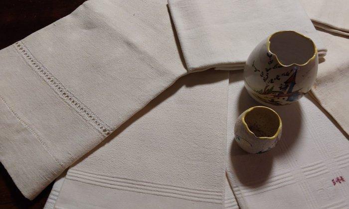 Serviette (6) - 90 cm - 75 cm - Tissus anciens, Antiquités & Art, Tapis & Textile