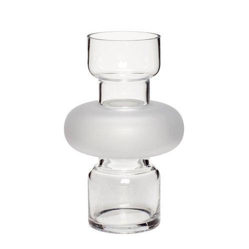 Hübsch - Vaas (2) - Beeldhouwwaarder Duidelijk - Glas - 2, Antiek en Kunst, Kunst | Designobjecten