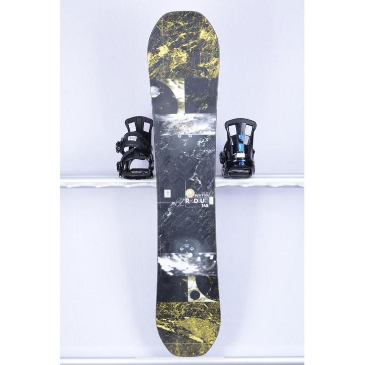145 snowboard BURTON RADIUS, black/yellow, woodcore, FLATtop, Sport en Fitness, Snowboarden, Verzenden