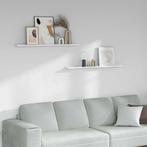 vidaXL Wandplank 2 pcs Wit Marmer 100 x 9 x 3 cm Bewerkt, Verzenden