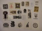 LOTTO di 52 EXLIBRIS E P.F. STAMPATI DA INCISORI