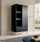 Meubella | kast blauw goud 70x41x140 hotelchique