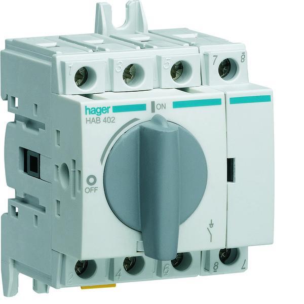 Hager HAB Scheidingsschakelaar - HAB402, Doe-het-zelf en Bouw, Elektriciteit en Kabels, Verzenden