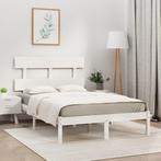 vidaXL Bedframe massief hout wit 160x200 cm, Huis en Inrichting, Slaapkamer | Bedden, Verzenden, Nieuw