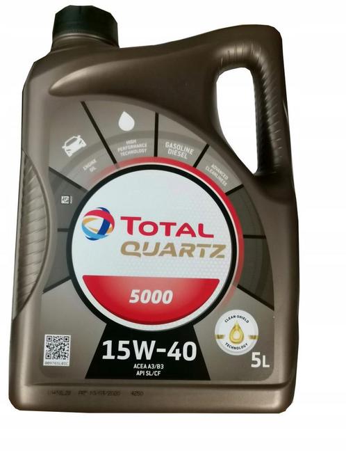 Total Quartz 5000 15W40 5 Liter, Autos : Divers, Produits d'entretien, Enlèvement ou Envoi