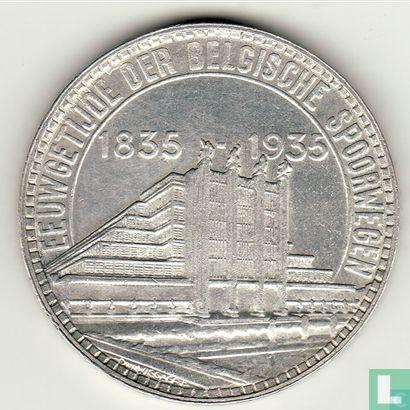 België 50 frank 1935 (NLD - muntslag) Brussels Expositio.., Postzegels en Munten, Munten | België, Losse munt, Goud, Zilver, Verzenden