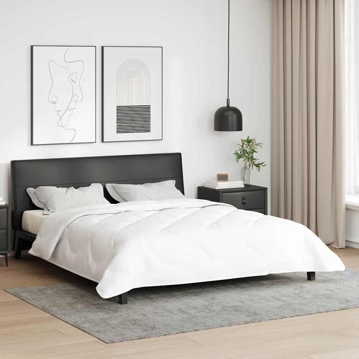 vidaXL Dekens & Dekbedden Wit 200 x 220 cm Microvezel, Huis en Inrichting, Slaapkamer | Beddengoed, Nieuw, Verzenden