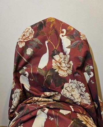 Tissu Art Nouveau exclusif avec hérons - 300x280cm - Design