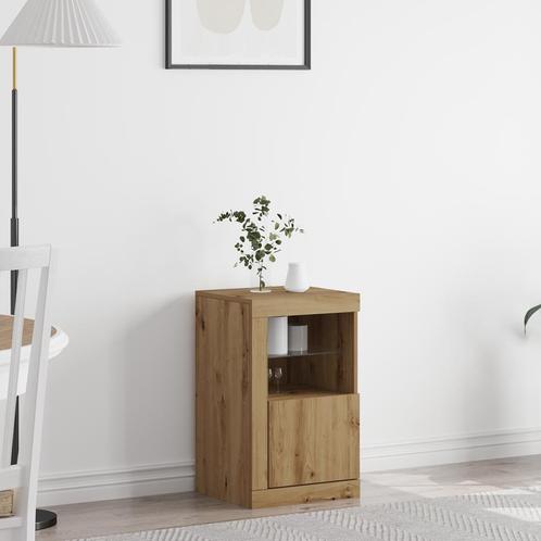vidaXL Dressoir met LED-verlichting Artisan Eik 41x37x67 cm, Huis en Inrichting, Kasten | Overige, Nieuw, Verzenden