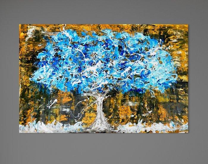 Alberto Stocco - The magic blue tree, Antiek en Kunst, Kunst | Schilderijen | Modern