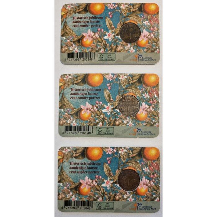 Nederland. Historische Coincard Wilhelmina. 1 Cent, Postzegels en Munten, Munten | Nederland