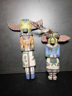 2 Poppen in de stijl van de Hopi-kachina - Hout - Eind 20e