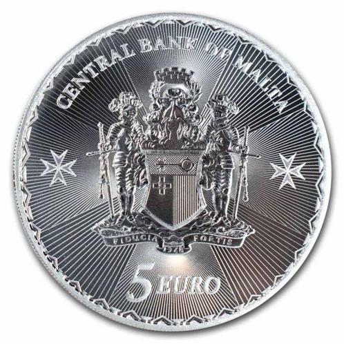 Malte. 5 Euro 10 x 2025 1 oz €5 Malta Maltese Cross Silver, Postzegels en Munten, Edelmetalen en Baren