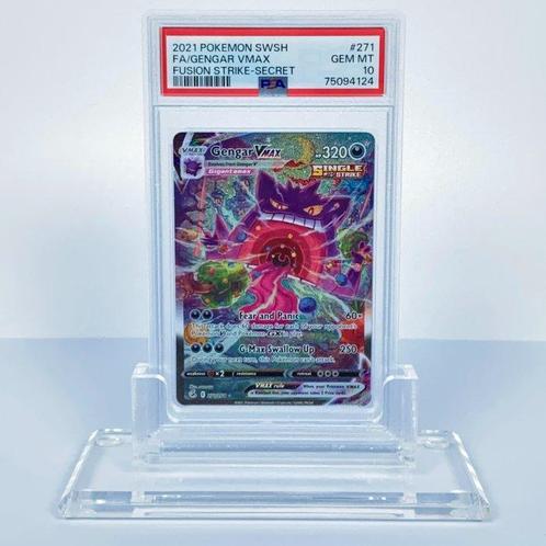 Gengar Vmax FA - Fusion Strike 271/264 Graded card - PSA 10, Hobby en Vrije tijd, Verzamelkaartspellen | Pokémon