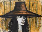 Bernard Buffet (1928-1999) - Femme au chapeau rouge, Antiquités & Art