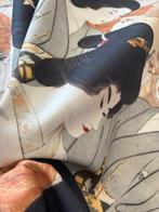 GEISHA OP BEIGE ACHTERGROND - ORIËNTALE ELEGANTIE 100%