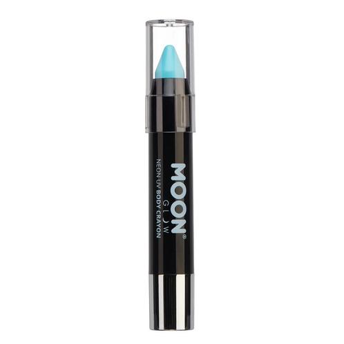Moon Glow Pastel Neon UV Body Crayons Pastel Blue 3.2g, Hobby en Vrije tijd, Feestartikelen, Nieuw, Verzenden