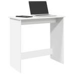 vidaXL Bureau 80x40x75 cm bewerkt hout wit, Verzenden