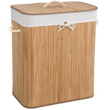 tectake Wasmand incl. waszak - 100 L, beige, Huis en Inrichting, Verzenden, Nieuw