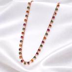 Zonder minimumprijs - Halsketting Verguld Toermalijn - 18k, Nieuw